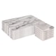 image 1 of Argon Tableware 12pc White Marble Placemats & Square Coasters Set - Table Mats Place Mats and Coasters Kitchen Mats White
