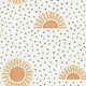 image 1 of Holden Décor Sunbeam Wallpaper - White/Orange - One Size White