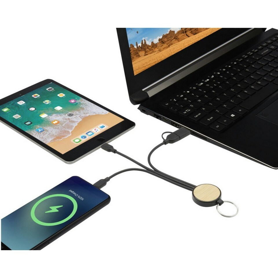 image 1 of Tecta 6-In-1 Charging Cable - Black - One Size