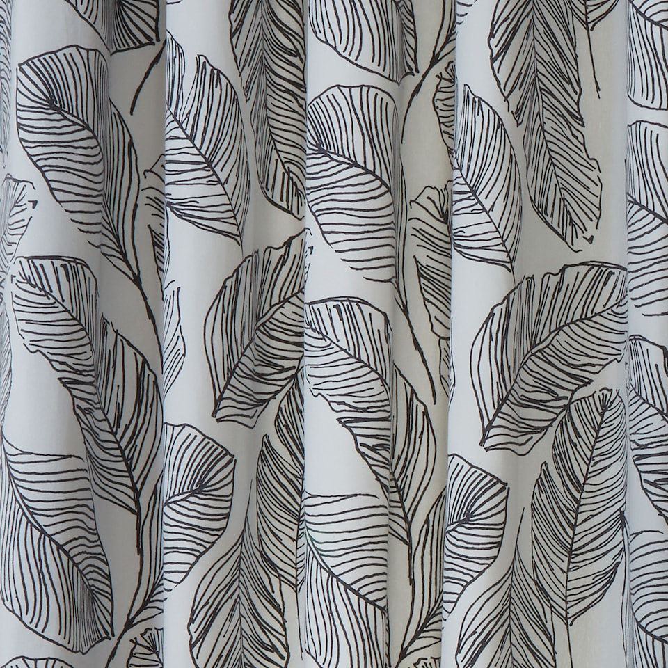 image 1 of Fusion Matteo Eyelet Curtains Black