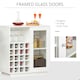 image 6 of HOMCOM Sideboard Wine Cabinet Cupboard Glass Door, Glass Holder & Wine Rack