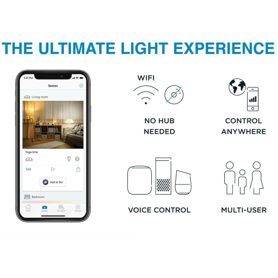 image 1 of WiZ GU10 LED Smart Dimmable 350 Lumen Lightbulb