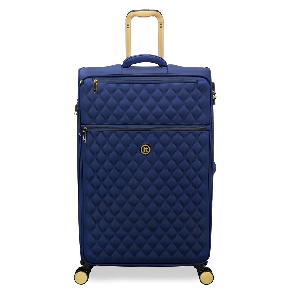 image 1 of IT Luggage Glimmering Ocean Cavern Expandable Large Suitcase with TSA Lock Blue | Large