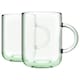 image 1 of Pasabahce Aware Iconic Recycled Glass Mugs - 330ml - Green - Pack of 2