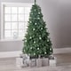 image 8 of 7ft Neo Scandinavian Tips Spruce Fir Artificial Christmas Tree Xmas Realistic Branches Green Natural Branches with Solid Metal Legs (Green) | Green