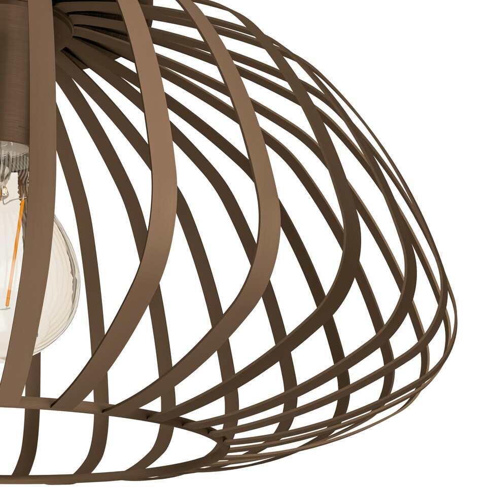 image 1 of EGLO Espinal Brown Steel Contemporary Ceiling Light
