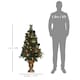 image 7 of HOMCOM 4ft Artificial Christmas Tree with 60 Warm White LED Lights