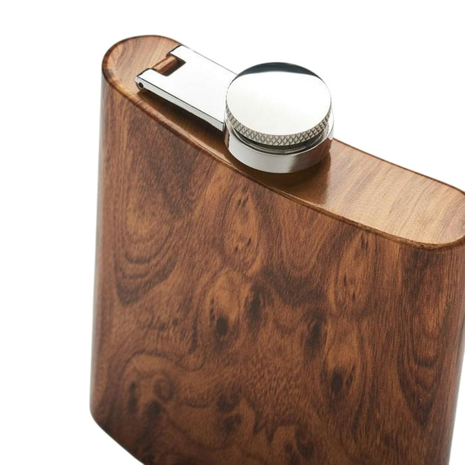 image 1 of MidOcean Namib 190ml Hip Flask - Brown - One Size Brown