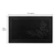 image 4 of JVLFoliage Rubber Scraper Doormat and Patio Mat Set, Black
