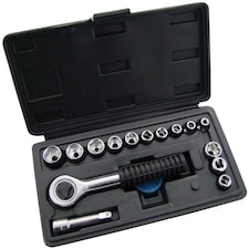 16 Piece 1/4" drive socket set - I0070