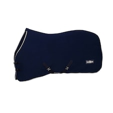 Saxon Defiant Standard-Neck Fleece Horse Rug - Navy/White - 6´