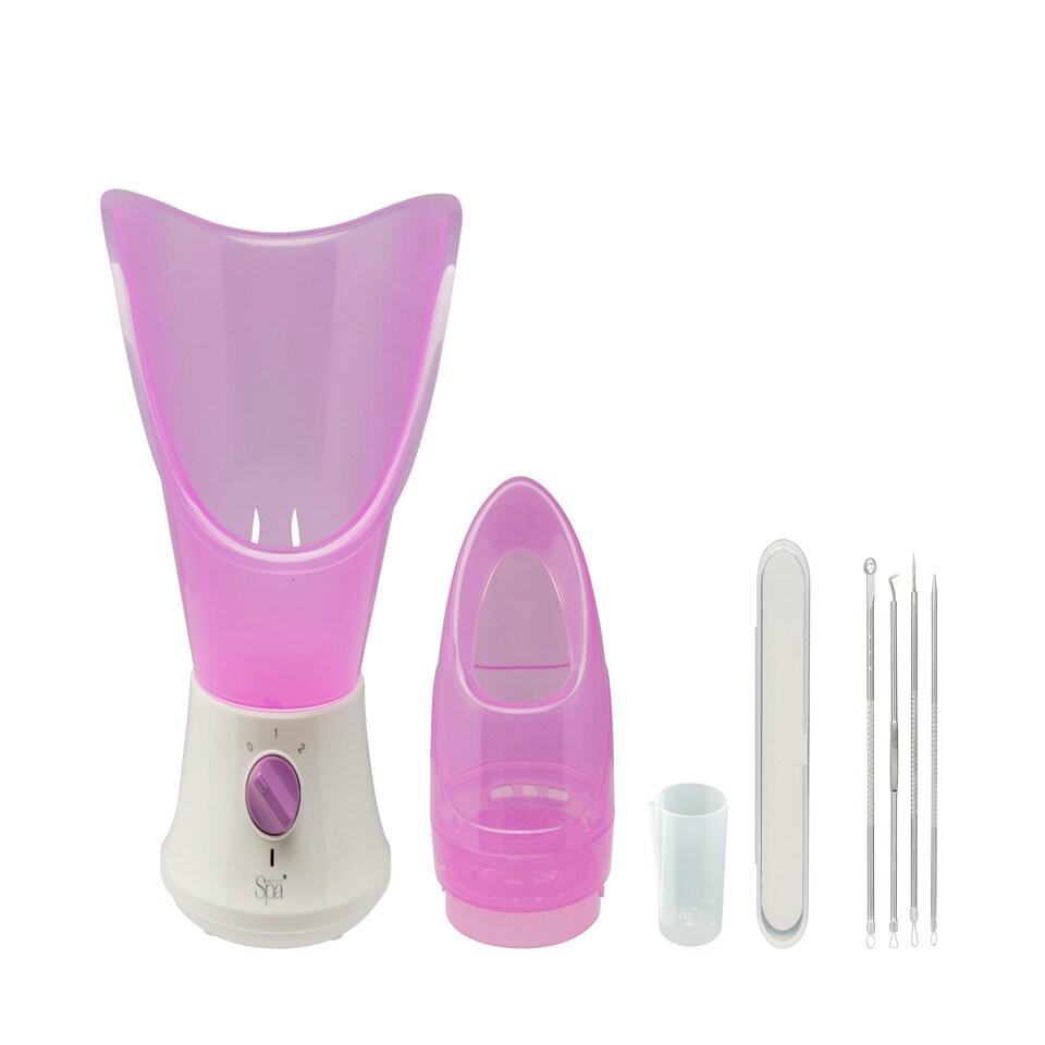 image 1 of Sensio Spa Facial Steamer & Nasal Inhaler with Aromatherapy Pod & 4 Piece Beauty Tools Set, Unclogs Pores