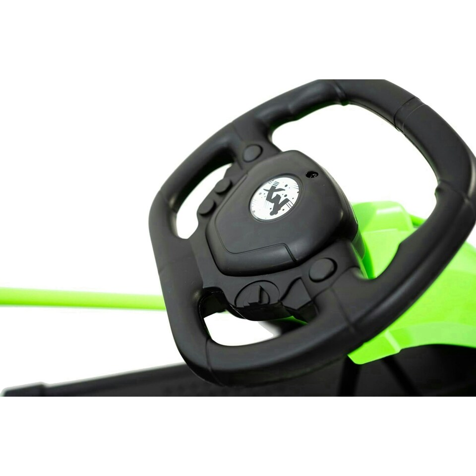 image 1 of XN E-Go Kart 24v Kids Electric Go Kart Ride On - Black/Green