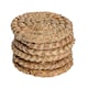 image 1 of Argon Tableware Round Woven Palm Leaf Coasters - 10cm - Pack of 6