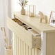 image 7 of HOMCOM Radiator Cover with Drawer and Vertical Slats Oak