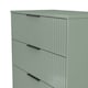image 5 of Denver 4 Drawer Deep Chest of Drawers in Reed Green (Ready Assembled) | Green | Reed Green