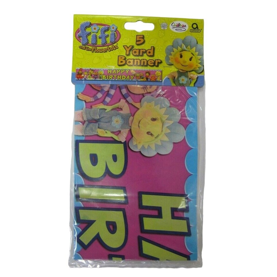 Fifi and The Flowertots Foil Happy Birthday Banner - Multicoloured - One Size