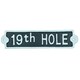 image 1 of 19th Hole Cast Iron Sign Plaque Wall Door Fence Post House Garden Yard Bar Pub