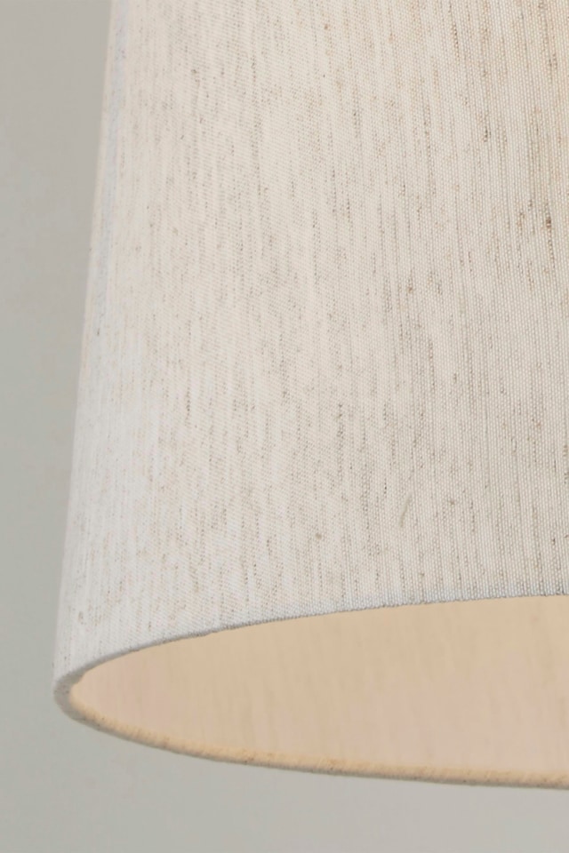 image 1 of Taupe Tappered Linen Shade D40Cm