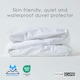 image 2 of Homescapes Waterproof Duvet Protector - Single White | Single