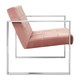 image 4 of Interiors by Premier Pink Velvet Cocktail Chair, Easy to Adjust Comfy Chair, Effortless Cleaning Small Chair