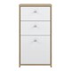 image 2 of Best Chest Storage Cabinet 2 Drawers 1 Door in Artisan Oak/White