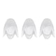 image 1 of ValueLights 3 Pack Frosted Marble Effect Glass Tulip Replacement Shades | White