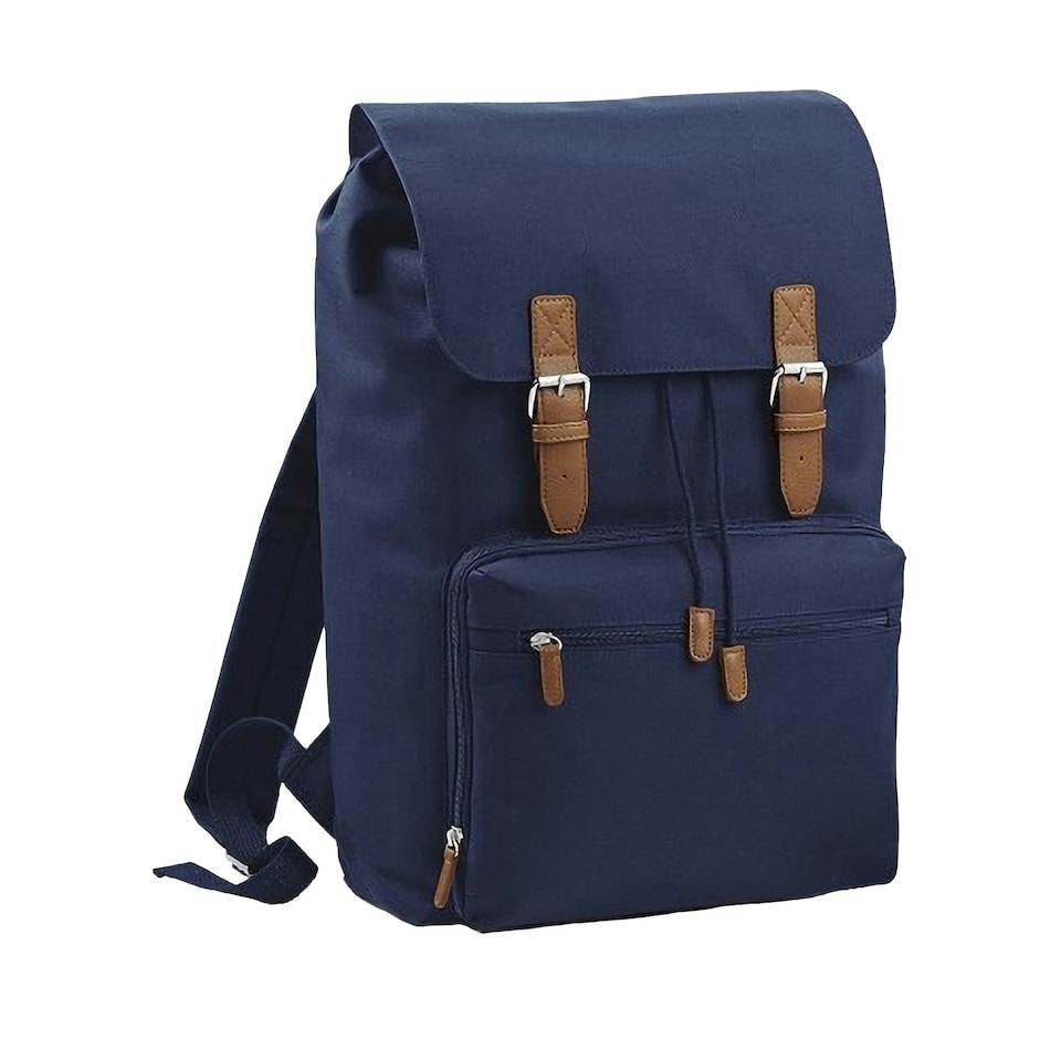 Bagbase Heritage Laptop Backpack Bag (Up To 17inch Laptop) - French Navy - One Size