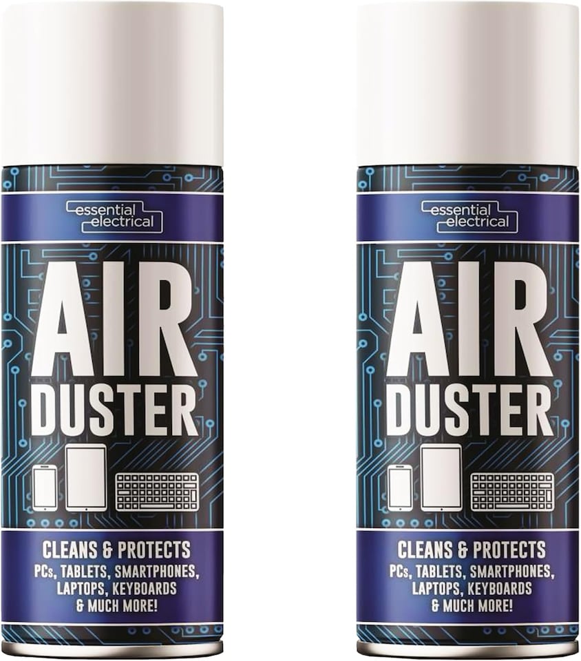image 1 of 4 x 400ml Compressed Air Duster Cleaner Spray Can for Electronics