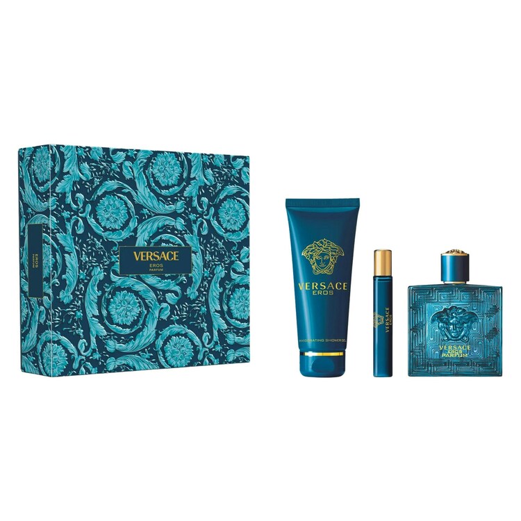 Versace Eros Set: Edp Spray 100Ml + Sg 150Ml + Edp Spray 10Ml