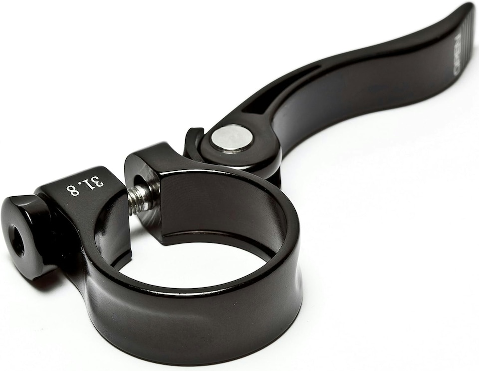 image 1 of AWE  Black Alloy 6061 Bike Quick Release Seat Clamp 31.8mm
