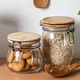 image 5 of Argon Tableware Wooden Clip Lid Storage Jars - 750ml - Clear Seal - Pack of 3