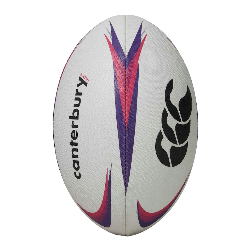 image 1 of Canterbury Mentre Rugby Ball - White/Violet/Purple - 3 White