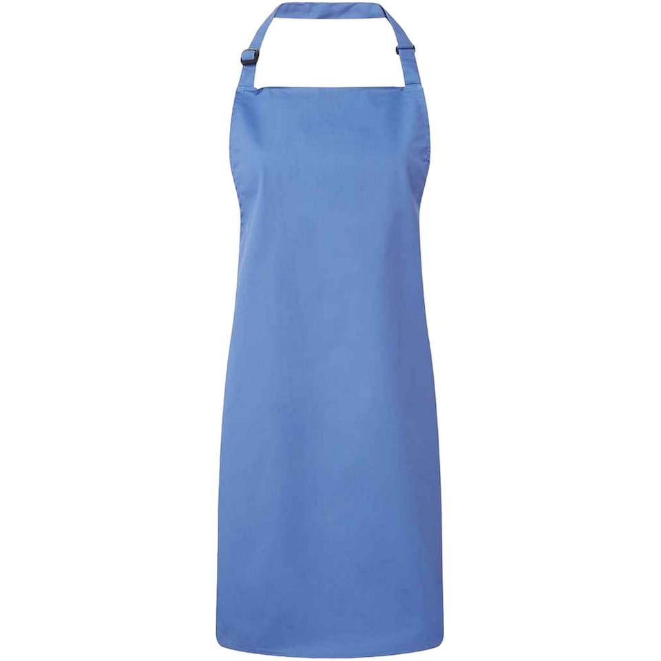 image 1 of Premier Unisex Adult Colours Full Apron | Blue | Mid Blue | One Size | 1
