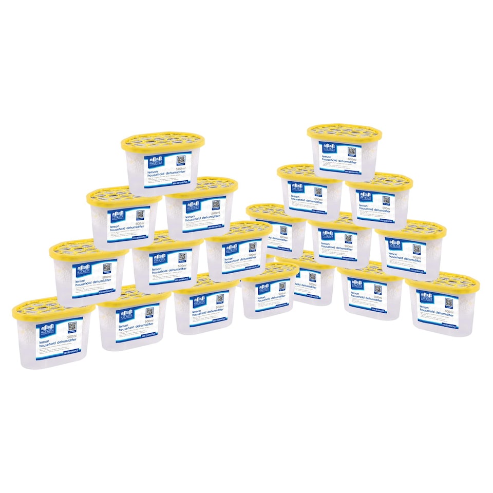 image 1 of Harbour Housewares Interior Dehumidifiers - 500ml - Lemon - Pack of 20