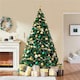 image 2 of Yaheetch 214 cm Tall Artificial Christmas Tree with Foldable Stand