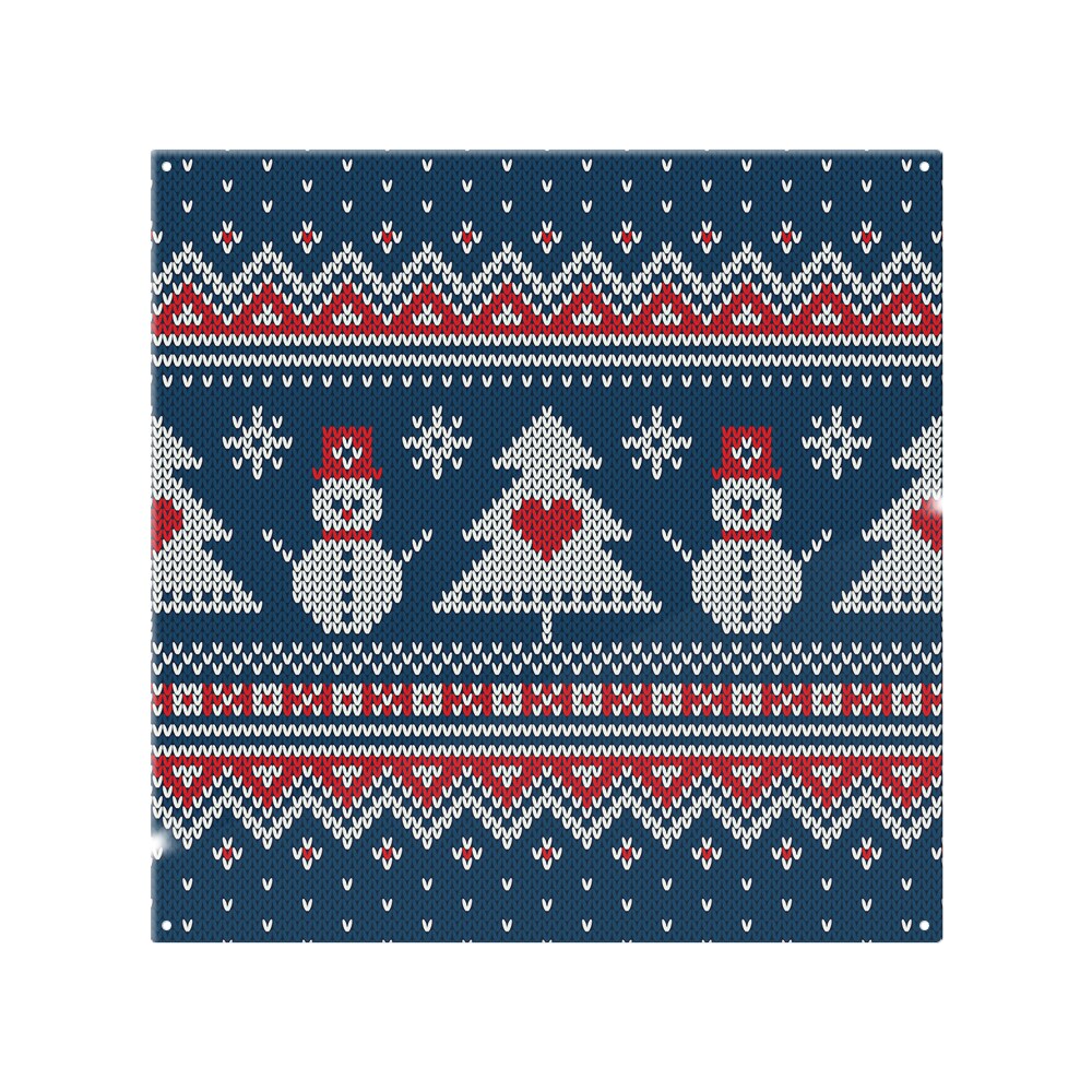 Winter Holiday Sweater Design Dining Splash Back White
