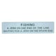 image 1 of Fishing Jerk On One End Of Line Sign Plaque Cast Iron Garden Wall Door House