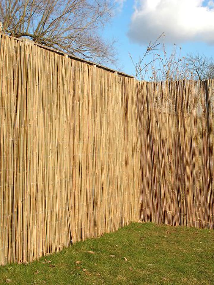 image 1 of Bamboo Cane Screening Roll Natural Fencing 3.0m x 2.0m | Brown | Brown