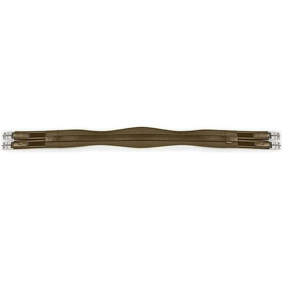 Blenheim Atherstone Elasticated Leather Horse Girth - Havana - 38in