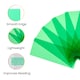 image 3 of Pack of 8 Cyan 210x80mm Dyslexia Overlay Reading Strips  - PET Material, Rounded Corners | Green | Cyan