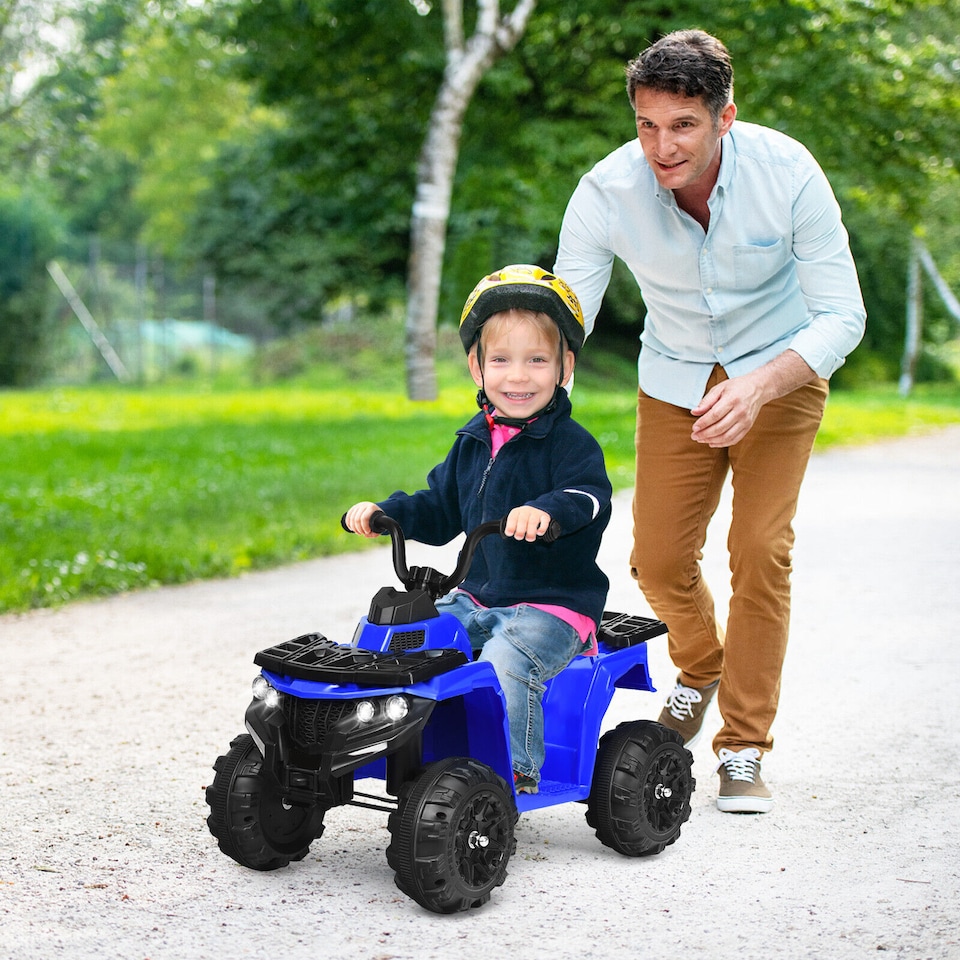 image 1 of COSTWAY Kids Ride-On Car 6V Battery Powered ATV Blue