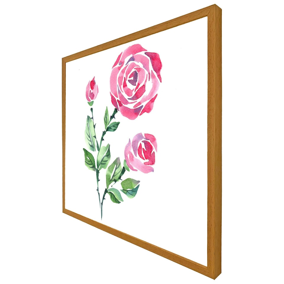 image 1 of Rose print (Picutre Frame) Grey | L