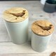 image 5 of The Just Slate Company Pheasant Oak & Ceramic Small Storage Jar