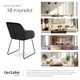 image 7 of Dining Chair Jeane - velvet look, cantilever frame - Set of 4 Black | Velvet Look Black/Black