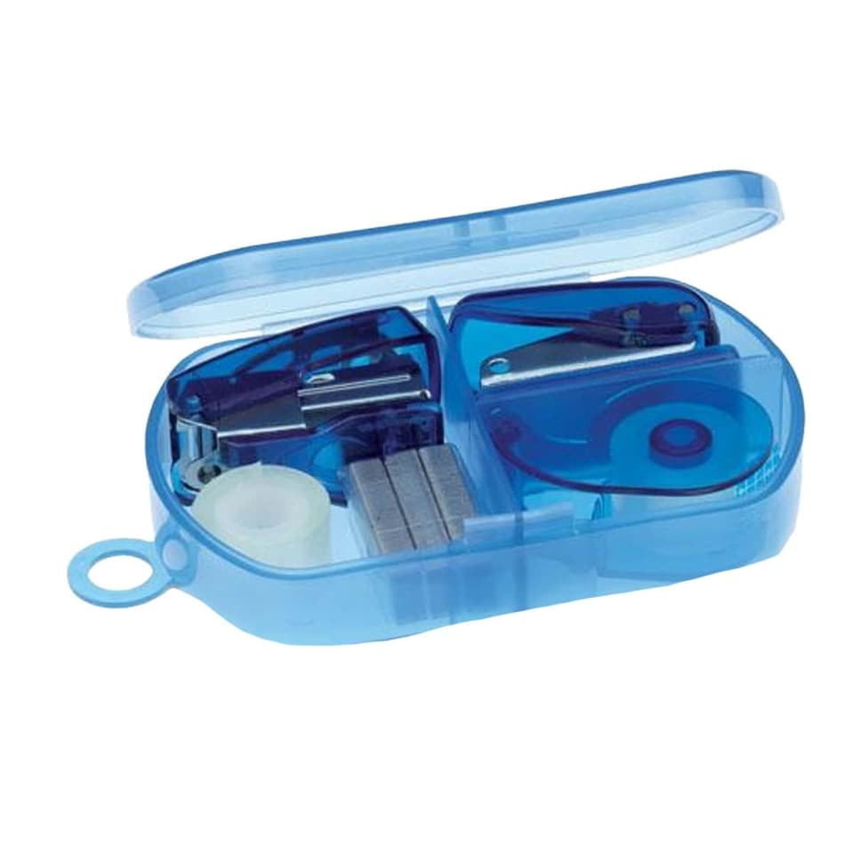 image 1 of MidOcean Burobox Stationery Set - Transparent Blue - One Size | Blue | One Size