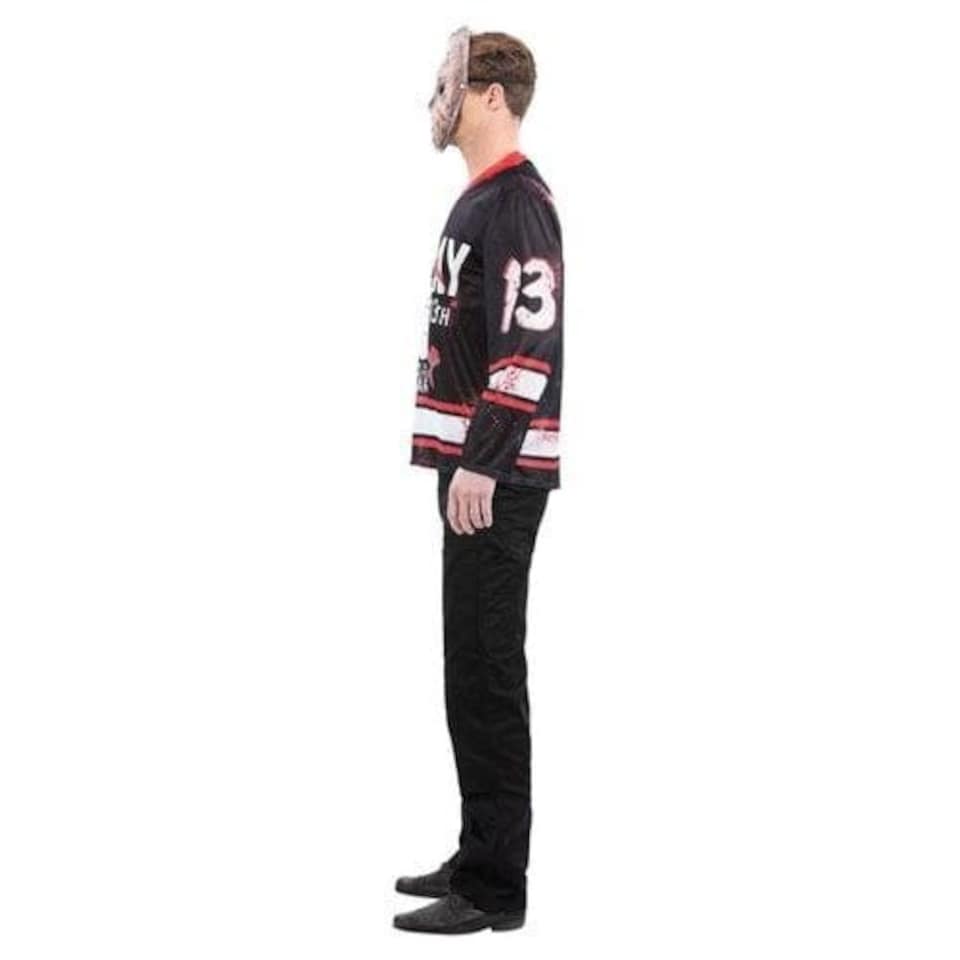 image 1 of Friday the 13th Hockey Top Fancy Dress Costume Adult Mens Extra Large | Multi | XL