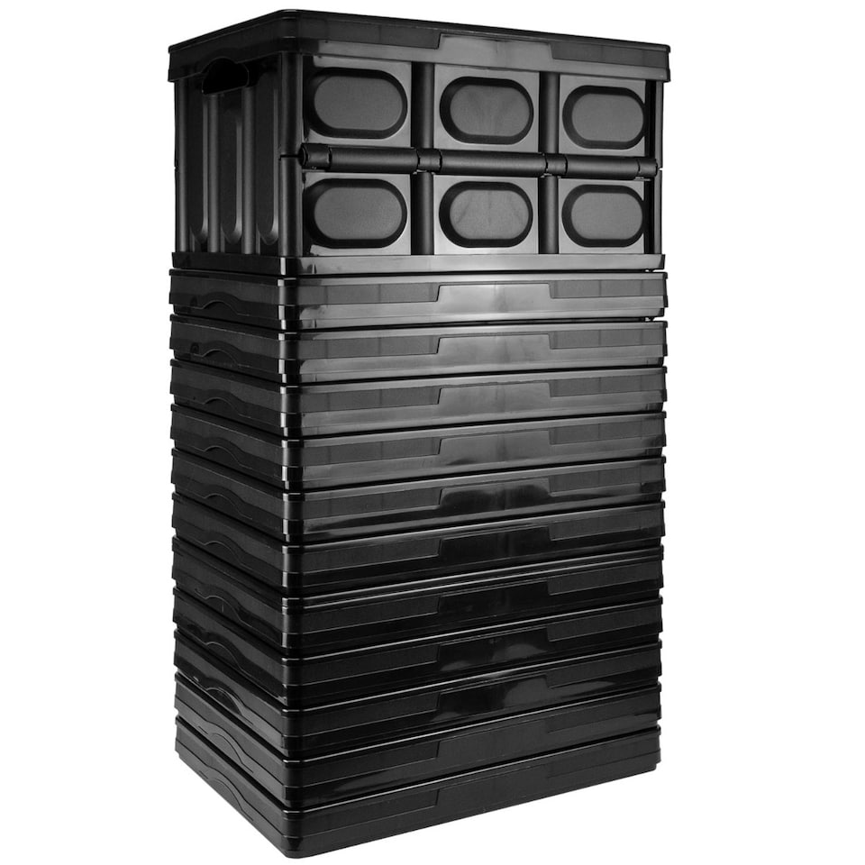 image 1 of TekBox Regular Folding Storage Box - Black