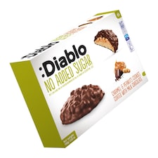 Diablo No Added Sugar Chocolate Caramel and Peanut Cookies 100g