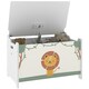 image 1 of AIYAPLAY Toy Box with Lid, Safety Hinges for Kids, Nursery, Bedroom Green | White | 60L x 37W x 39Hcm